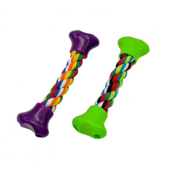 ΠΑΙΧΝΙΔΙ ΣΚΥΛΟΥ ΣΧΟΙΝΙ ΜΕ ΚΟΚΚΑΛΟ ΣΕ 2 ΧΡΩΜΑΤΑ 20CM